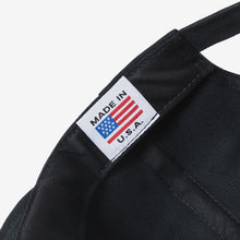Load image into Gallery viewer, Black Nylon Canvas Short Brim Cap
