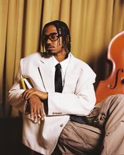 Load image into Gallery viewer, Cream Pinstripe Japanese Wool Blazer
