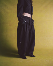 Load image into Gallery viewer, Pin Dot Black Triptych Japanese Denim

