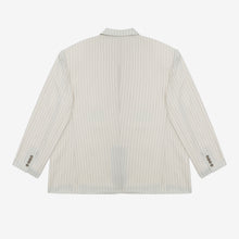 Load image into Gallery viewer, Cream Pinstripe Japanese Wool Blazer
