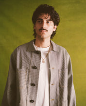 Load image into Gallery viewer, Pinstripe Japanese Denim Chore Jacket
