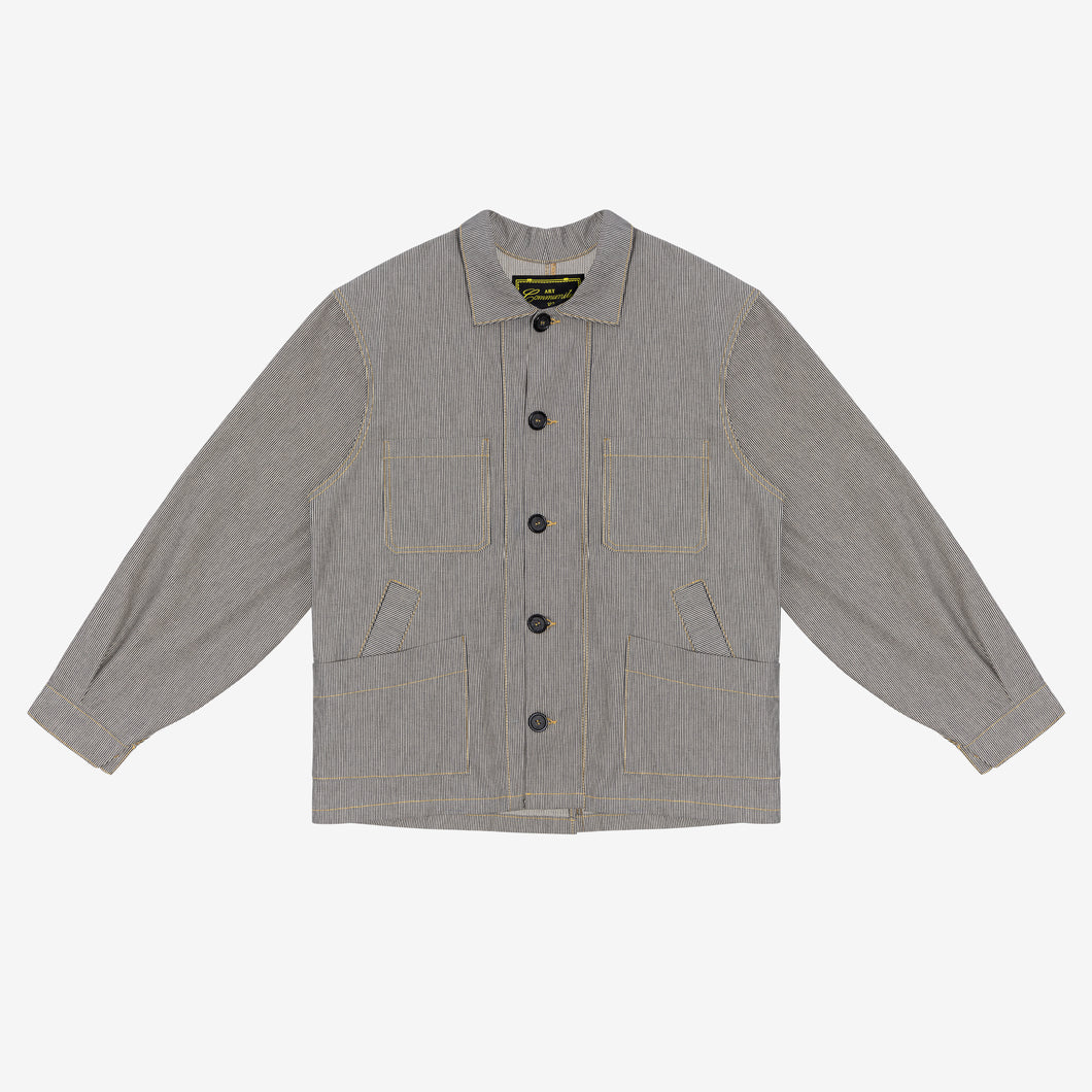 Pinstripe Japanese Denim Chore Jacket