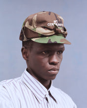 Load image into Gallery viewer, Ripstop Camo Short Brim Triptych Cap
