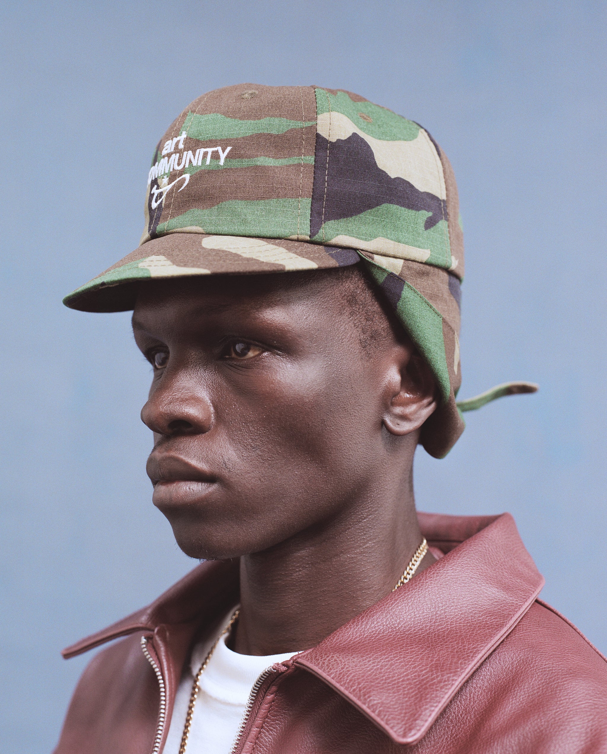Ripstop Camo Short Brim Triptych Cap – Art Community
