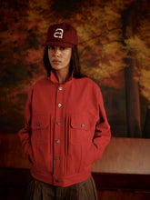Load image into Gallery viewer, "Big Apple" Motif Japanese Denim Jacket
