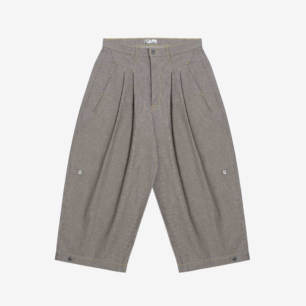 Pinstripe Triptych Japanese Denim