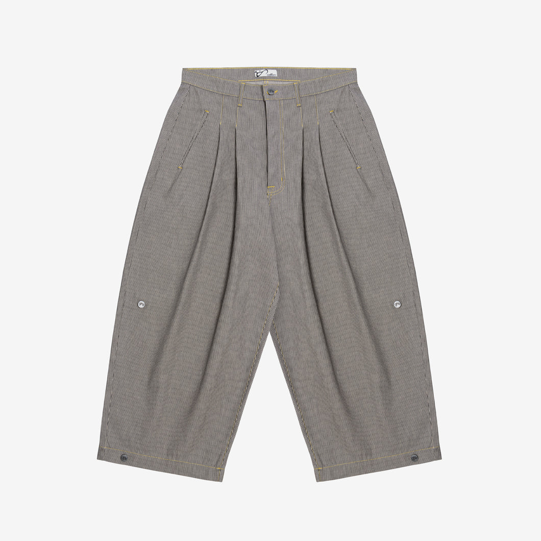 Pinstripe Triptych Japanese Denim
