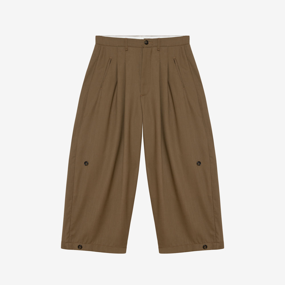 Tan Triptych Italian Wool Trouser