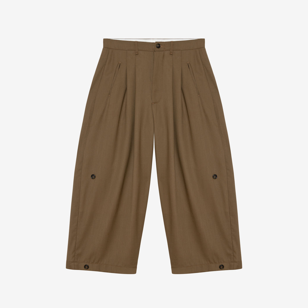 Tan Triptych Italian Wool Trouser