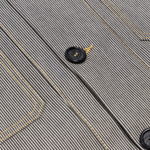 Load image into Gallery viewer, Pinstripe Japanese Denim Chore Jacket

