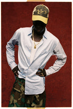 Load image into Gallery viewer, Sun Fade Yellow Script Trucker
